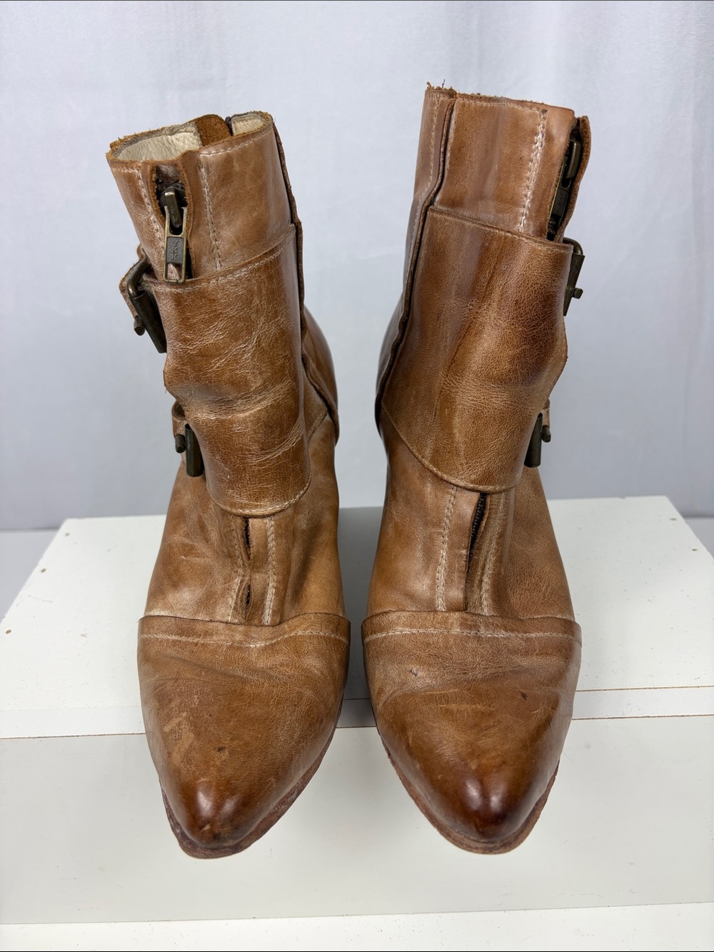 Freebird by Steven Joey Booties in Camel. - Picture 10 of 16